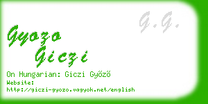 gyozo giczi business card