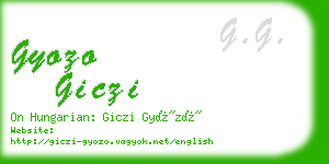 gyozo giczi business card